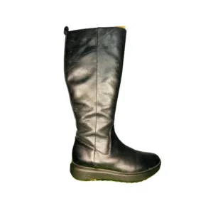 Women’s Tall Black Leather Boots – UK 4 / EU 37, Good Condition