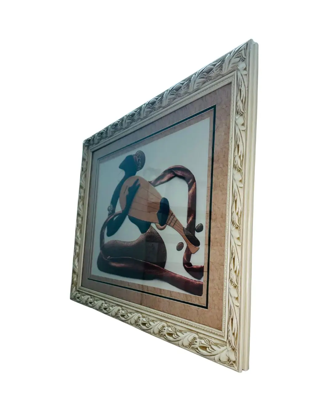 Textured Wooden Wall Frame with Decorative Musical Art – 31"x23", Premium Finish - Image 4