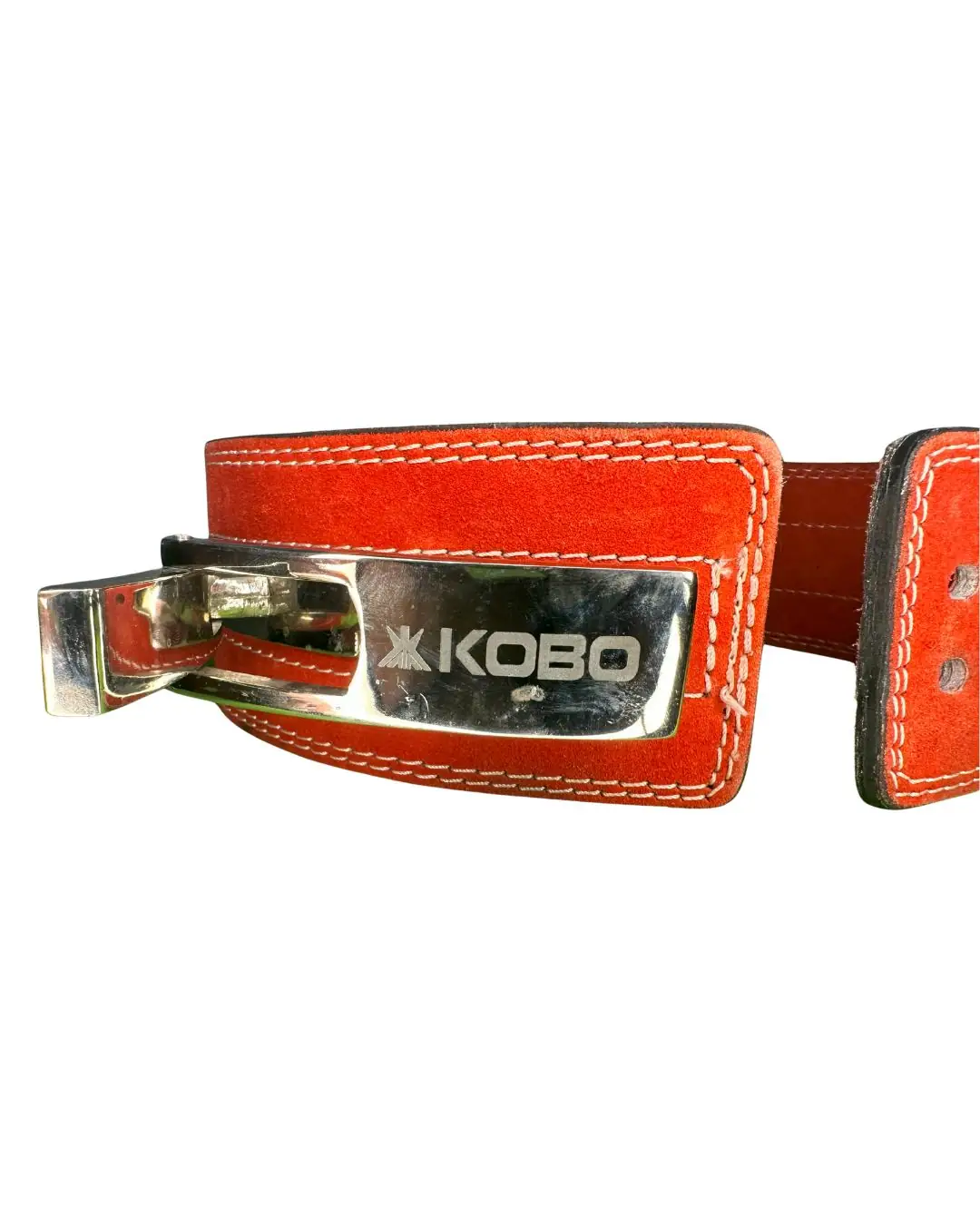 Kobo 10mm Lever Belt – Genuine Leather, 4” Wide Back Support for Weightlifting & Powerlifting, Small - Image 2