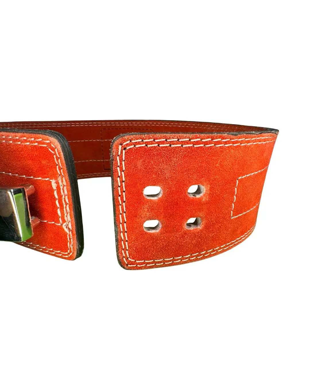 Kobo 10mm Lever Belt – Genuine Leather, 4” Wide Back Support for Weightlifting & Powerlifting, Small - Image 4