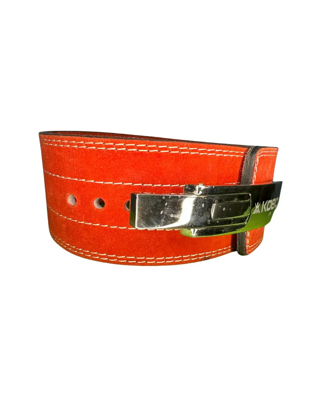 Kobo 10mm Lever Belt – Genuine Leather, 4” Wide Back Support for Weightlifting & Powerlifting, Small - Image 7