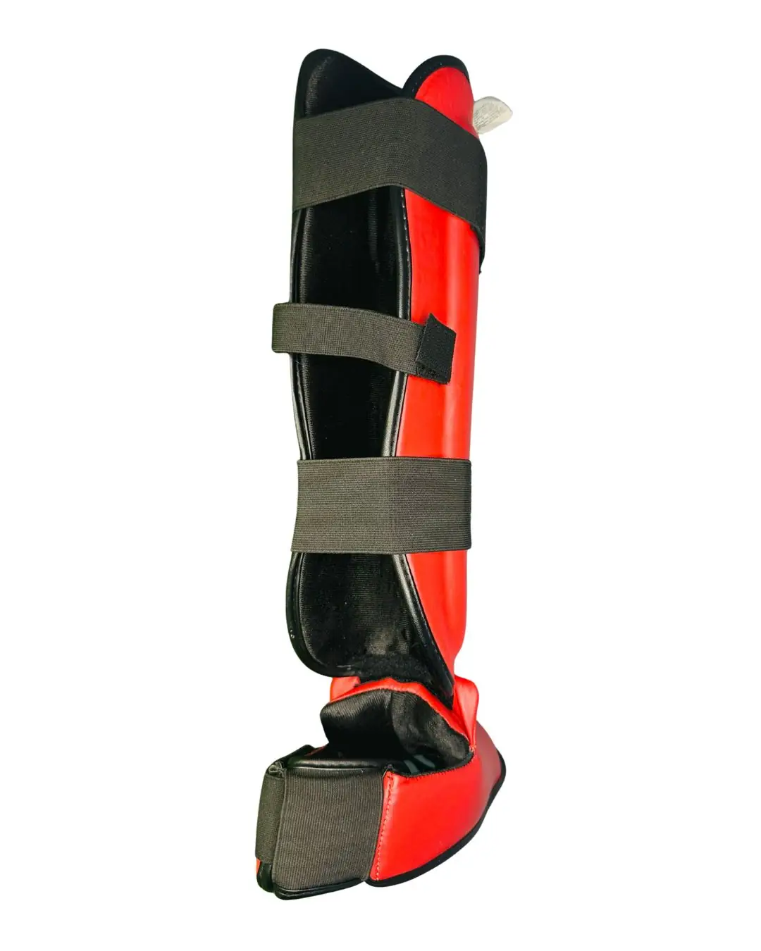 USI UNIVERSAL Shin Pads with Instep – Red, Large - Image 4