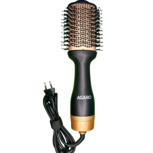 AGARO Hot Air Brush – Blow Dryer Brush, Volumizer & Styler (Gold & Black, 1200W)